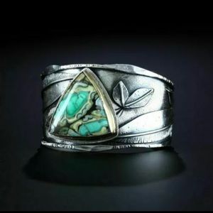 Men’s 925 Silver Turquoise Ring. SIZE 11